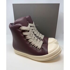 Rick Owens Jumbo Lace Padded High Ramone Amethyst/Milk Size 15 US 48 EU